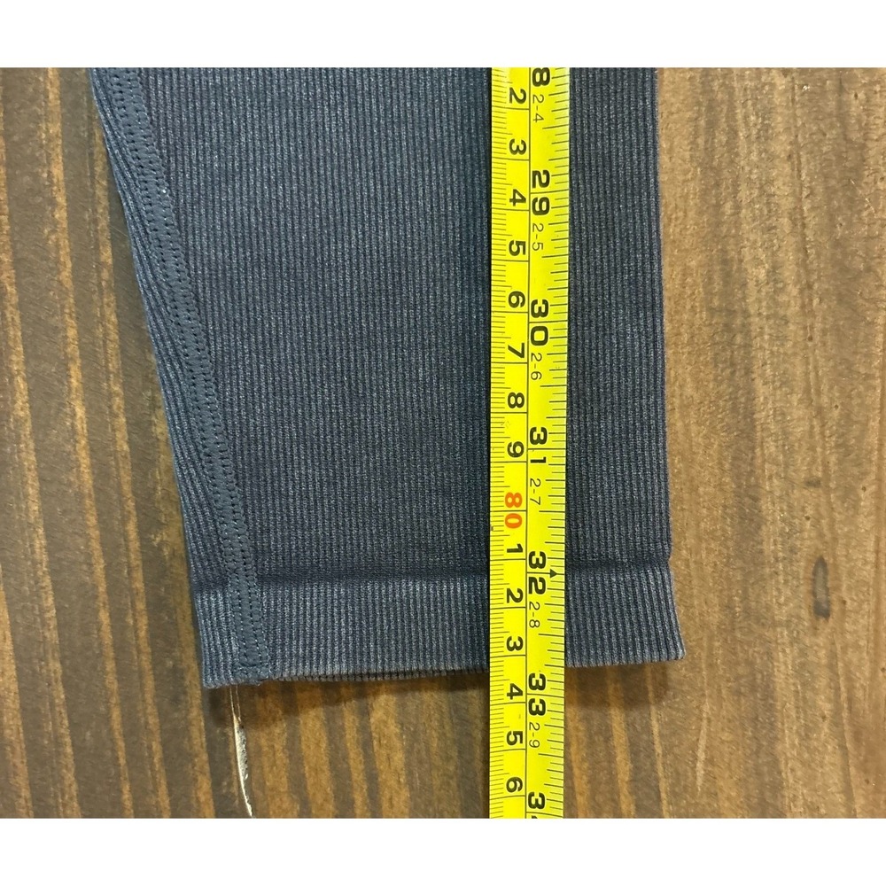 AERIE OFFLINE Womens M Black Goals High Rise 7 8 Ribbed Compression Leggings - Picture 5 of 5